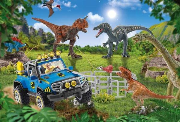 Schmidt Spiele - Schleich : Dinosaurs - Urzeit-Giganten, 60 Teile plus Figur