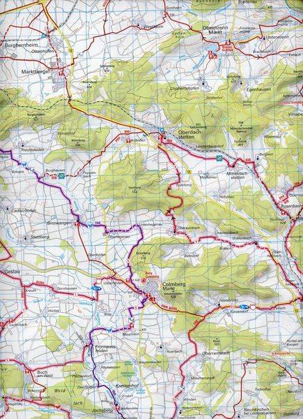 ADFC-Regionalkarte Romantisches Franken, 1:60.000, reiß- und wetterfest, GPS-Tracks Download