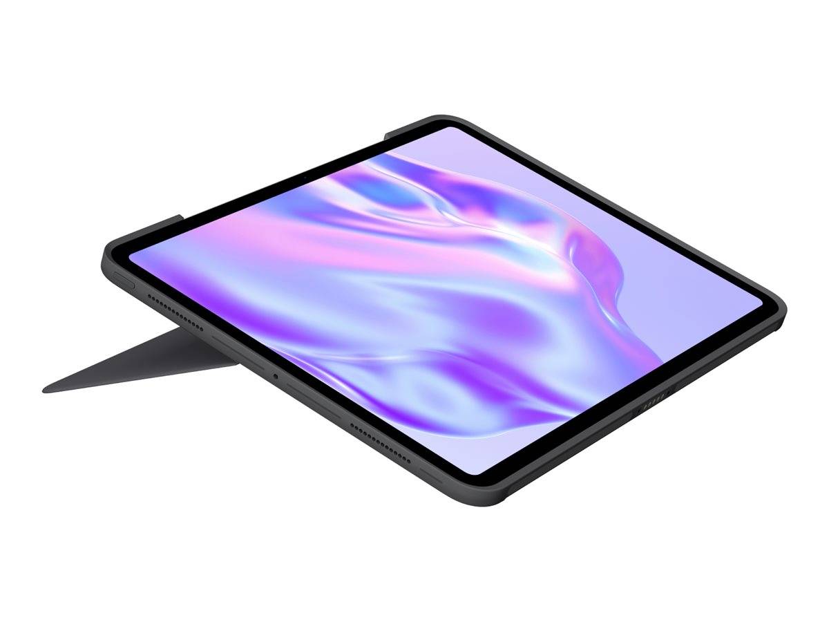 Logitech Combo Touch - Tastatur und Foliohülle - mit Trackpad - hinterleuchtet - Apple Smart connector - QWERTY - Nordis