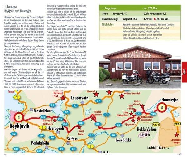 Mit dem Motorrad durch Island