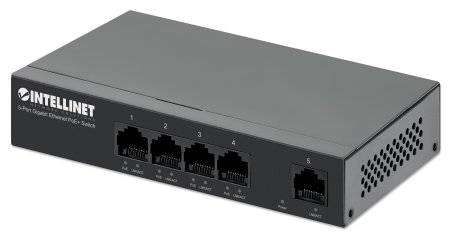 INTELLINET 5-Port Gigabit Ethernet PoE+ Switch Netzwerk-Infrastruktur PoE / WLAN