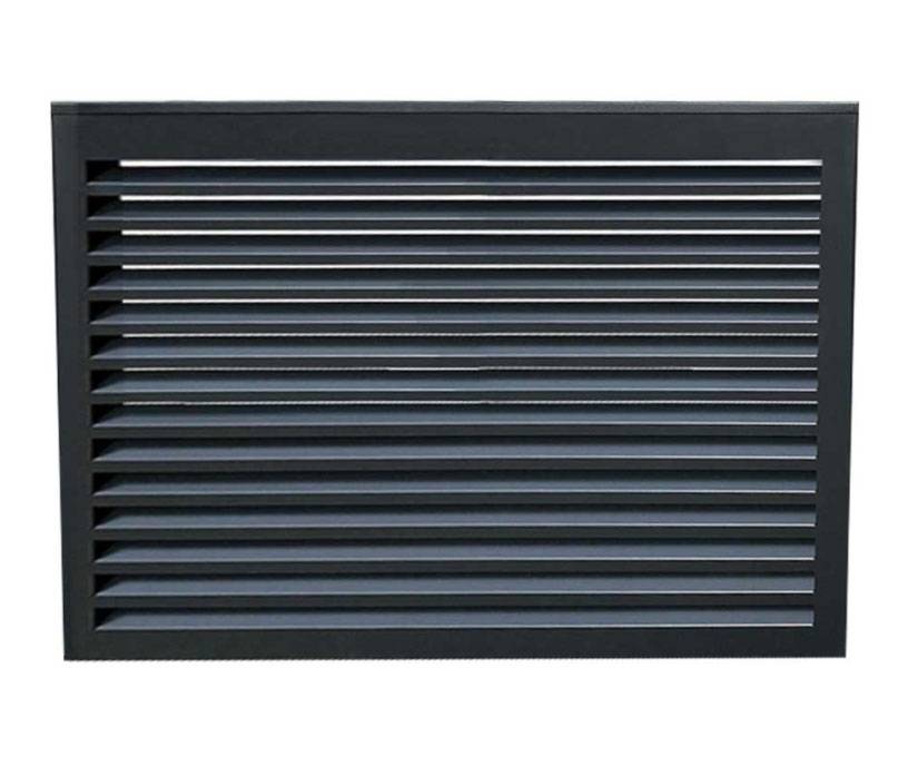 Rückseitenelement für Verkleidung aus Aluminium | für Klimaanlagen und Wärmepumpen | Größe:L,Farben:anthrazitgrau