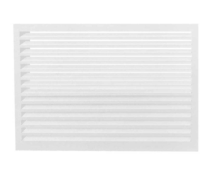 Rückseitenelement für Verkleidung aus Aluminium | für Klimaanlagen und Wärmepumpen | Größe:M,Farben:reinweiß