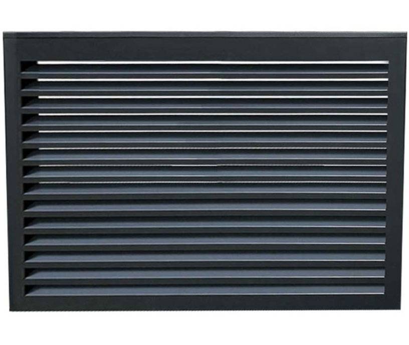 Rückseitenelement für Verkleidung aus Aluminium | für Klimaanlagen und Wärmepumpen | Farben:anthrazitgrau,Größe:XL