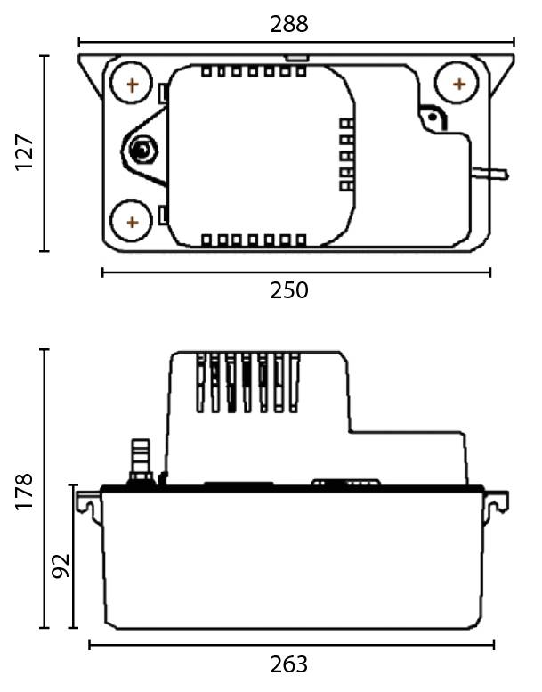 LittleGIANT BTK-7 Kondensatpumpe für max. 240kW | Inkl. 6m Abgangs-Schlauch
