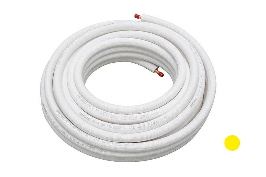 Isolierte Kupfer-Einzelleitung | Brandklasse M1 | Kältemittelleitung | Kältekupfer für Klimaanlagen | Größe:5/8