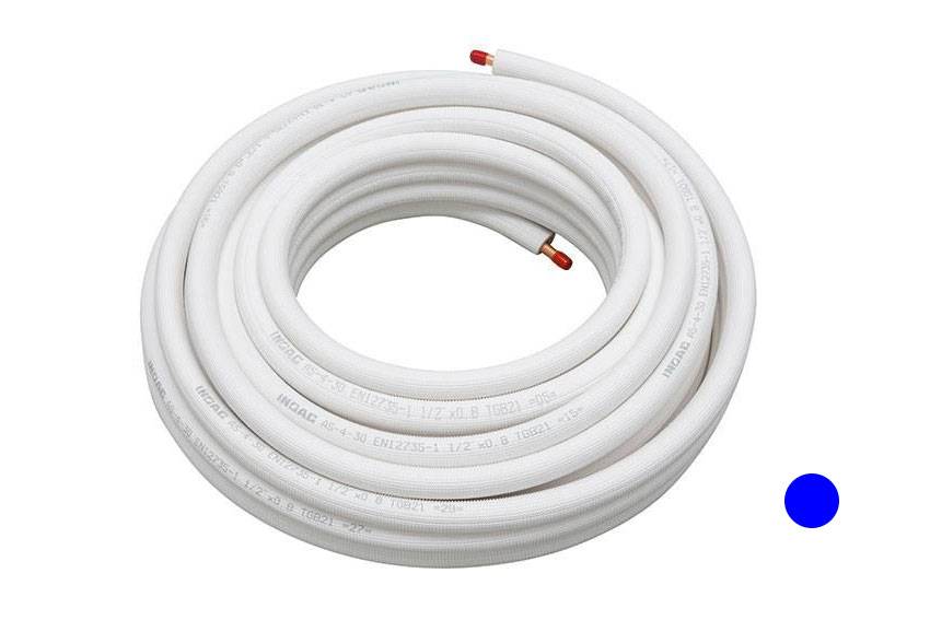 Isolierte Kupfer-Einzelleitung | Brandklasse M1 | Kältemittelleitung | Kältekupfer für Klimaanlagen | Größe:1/2