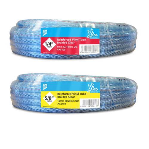 Kondensatschlauch mit Spiralverstärkung 30 m | Größe:3/8,Farben:transparent