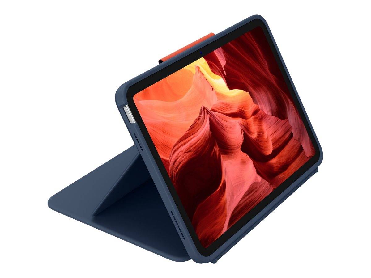 Logitech Rugged Combo 4 - Tastatur und Foliohülle - Apple Smart connector - Classic Blue - für Apple 10.9-inch iPad (10.