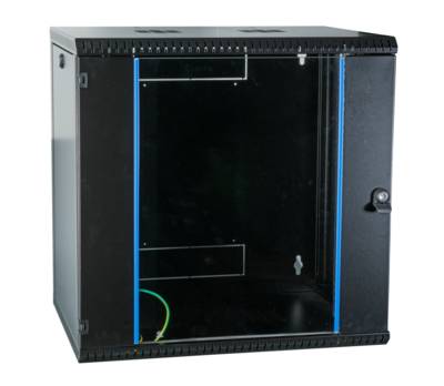 19 Wandgehäuse 12HE, fest -- 1-teilig, RAL9005, Tiefe 450 mm Netzwerk- und Serverschränke