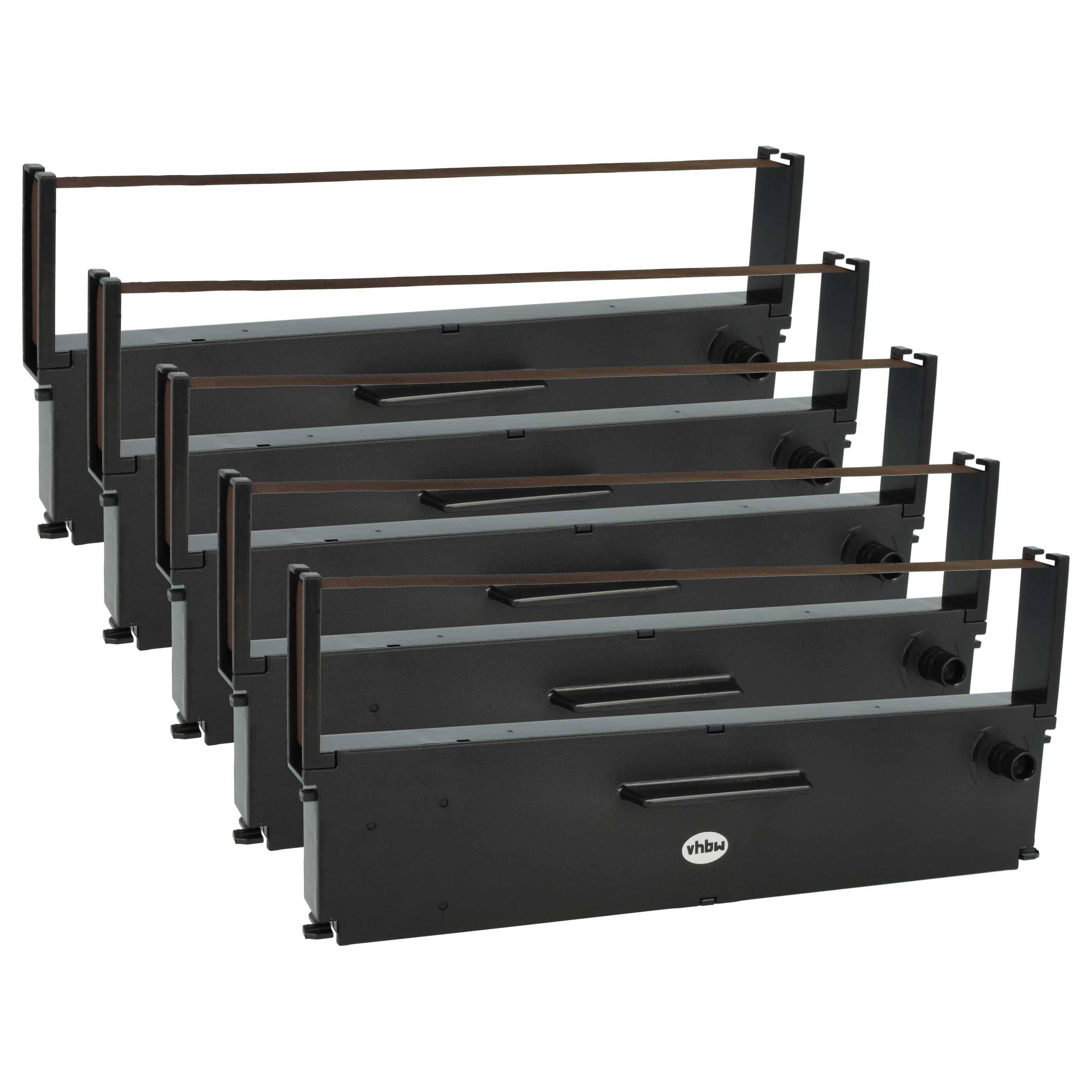 vhbw 5x Farbband Schriftband kompatibel mit Epson TMX 930 | TM-U 950 Series, TM-U 950 P Nadeldrucker, Bondrucker - Lila