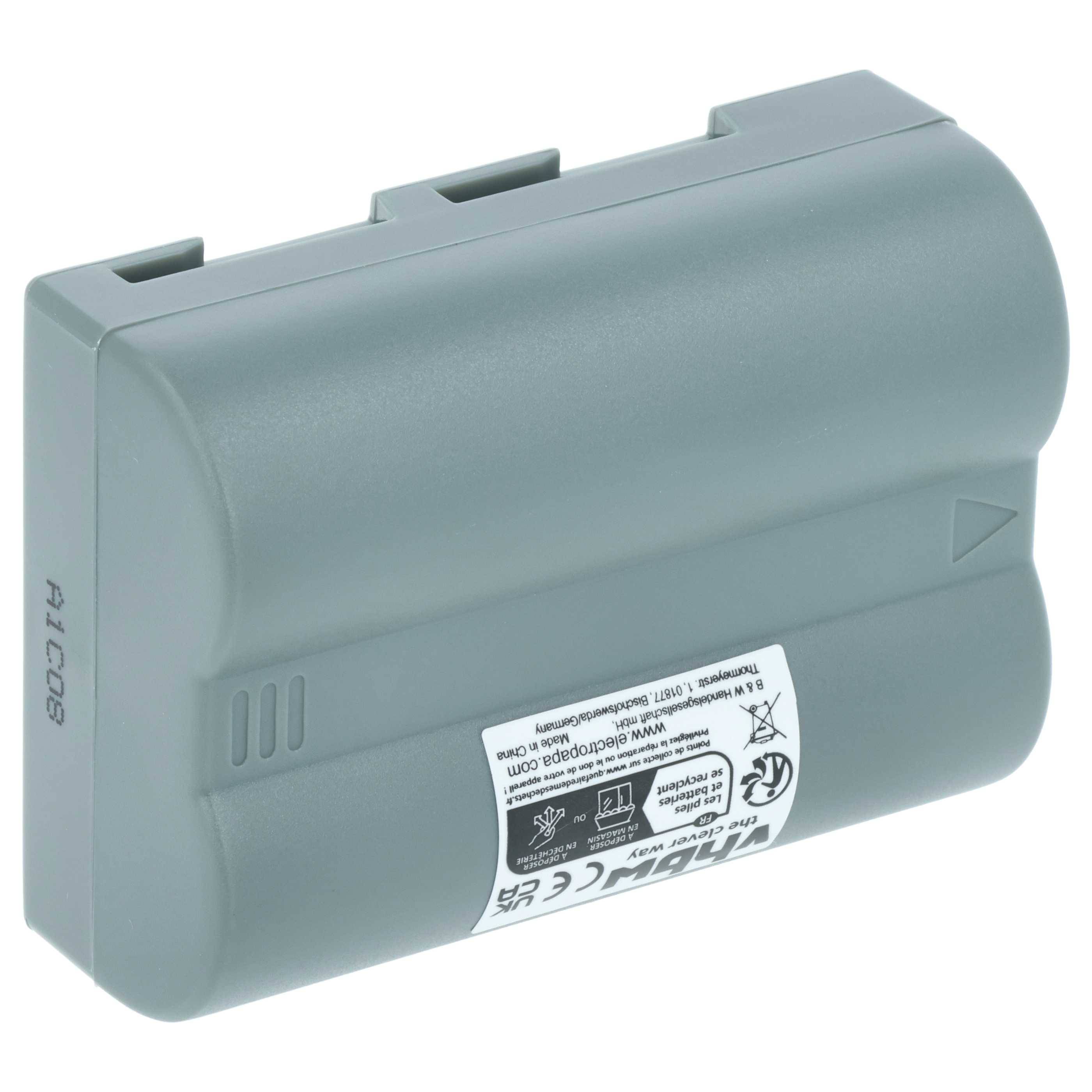 vhbw 3x Akku Ersatz für Nikon EN-EL3e, EN-EL3, EN-EL3a für Kamera (2000 mAh, 7,2 V, Li-Ion), Infochip