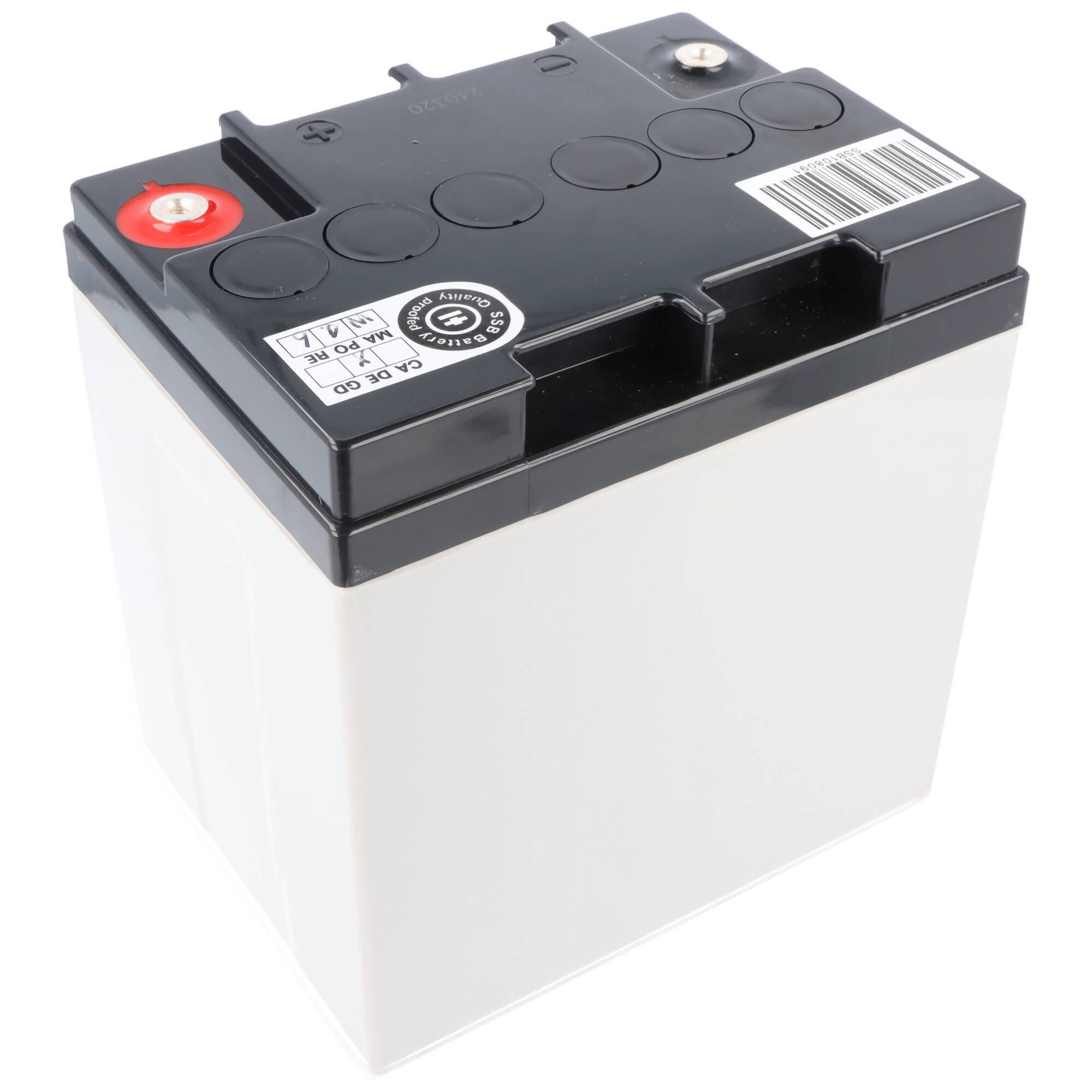SSB SBL28-12i Akku 12 Volt 28 Ah 165 x 125 x 175 mm mit M5 Schraubanschluss, passend für z.B. USV, Telekommunikation und