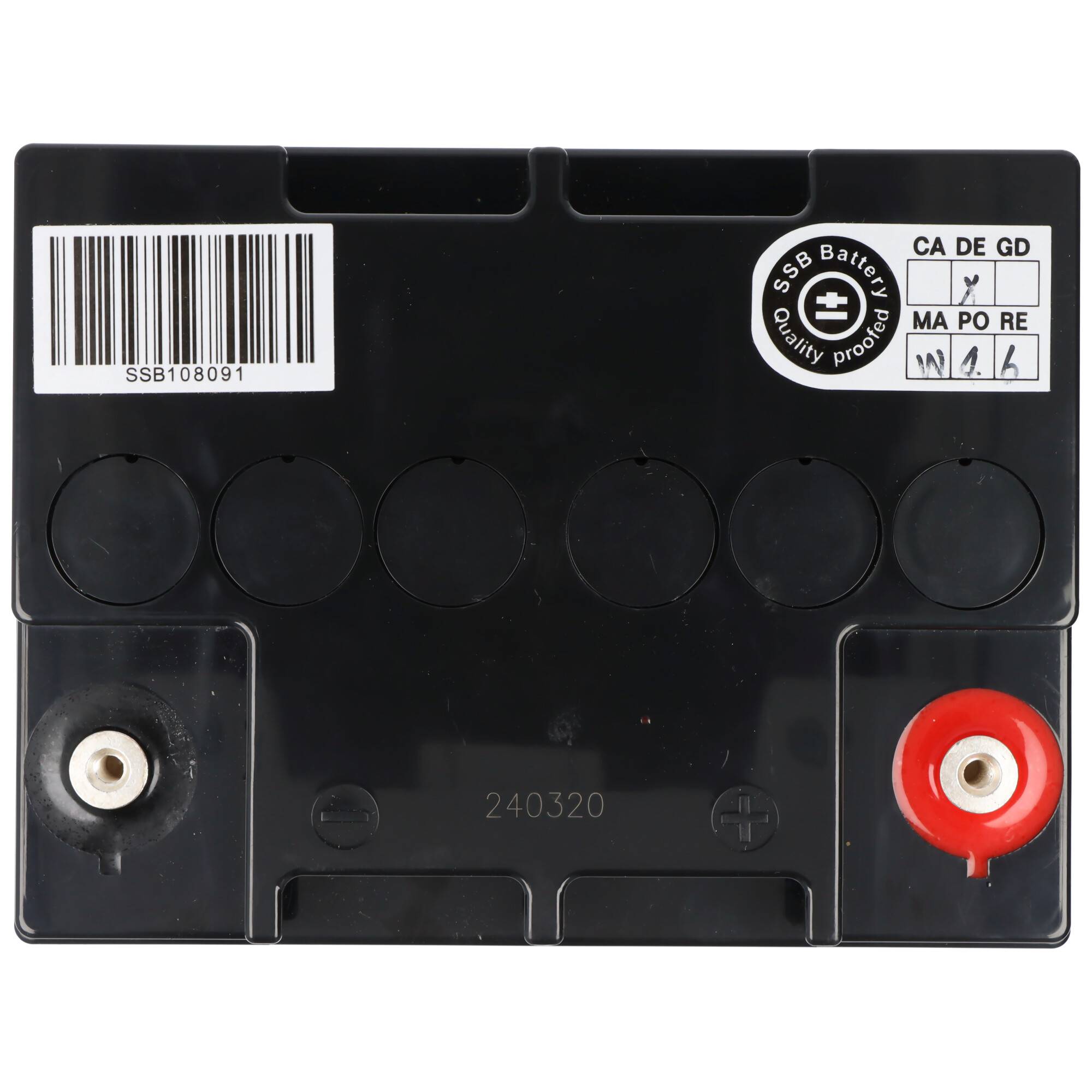 SSB SBL28-12i Akku 12 Volt 28 Ah 165 x 125 x 175 mm mit M5 Schraubanschluss, passend für z.B. USV, Telekommunikation und