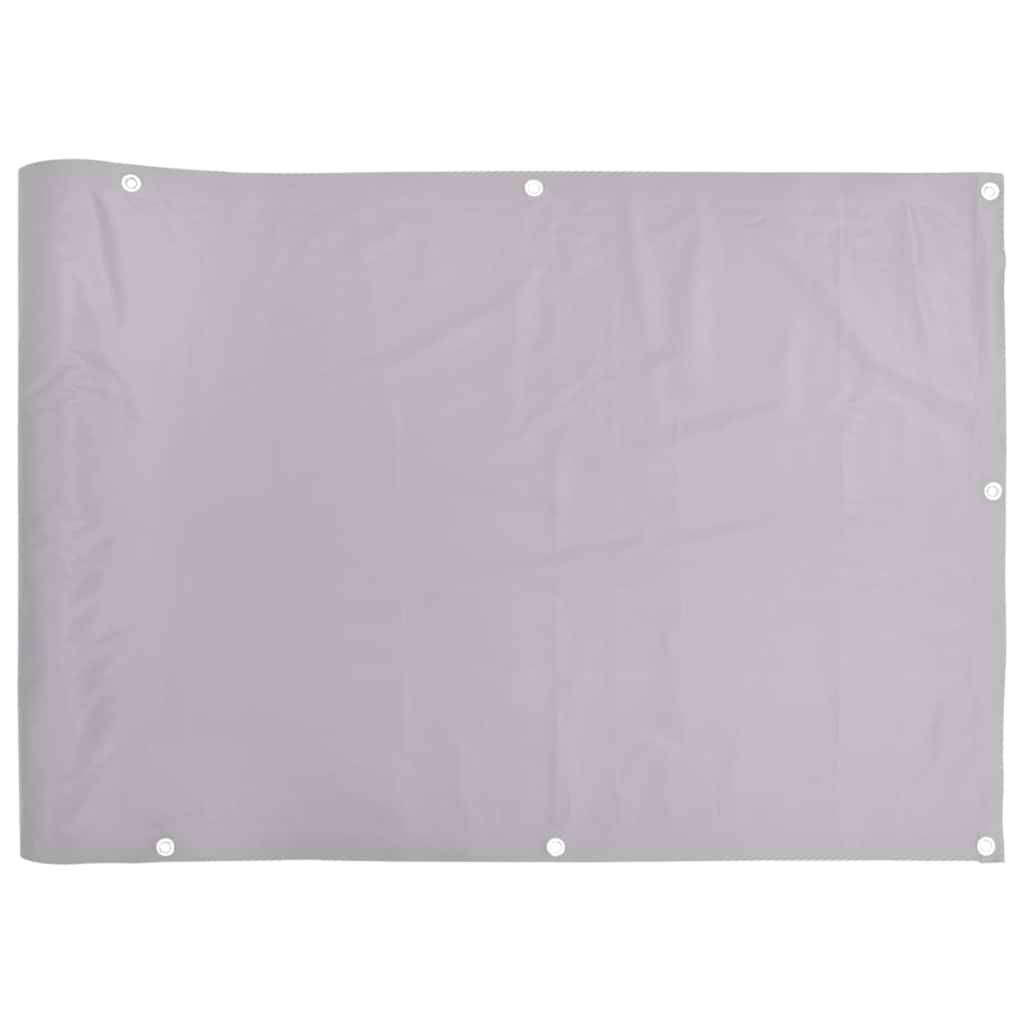vidaXL Balkon-Sichtschutz Grau 600x90 cm PVC