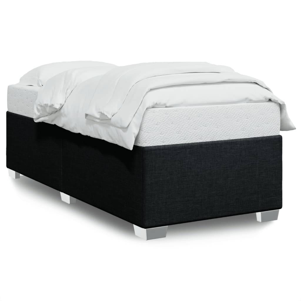 vidaXL Bettgestell ohne Matratze Schwarz 90x190 cm Stoff