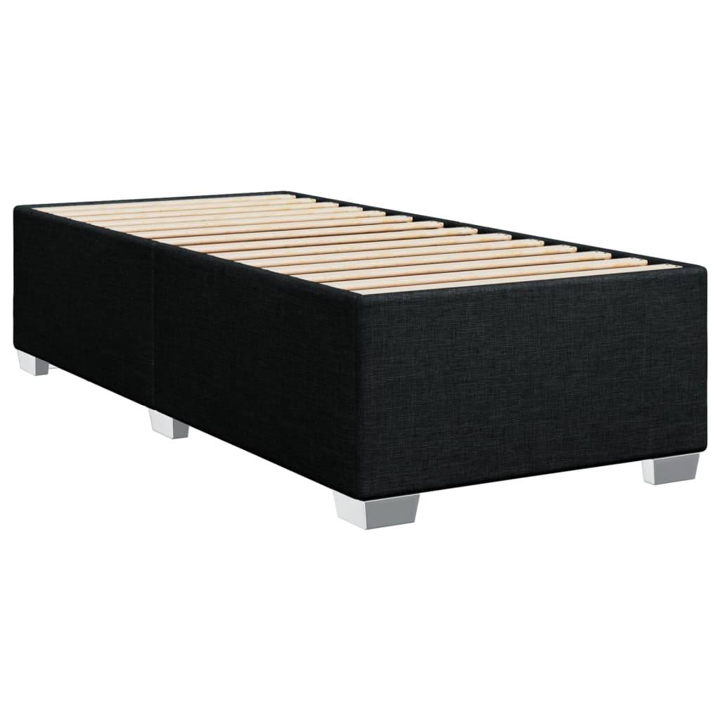 vidaXL Bettgestell ohne Matratze Schwarz 90x190 cm Stoff