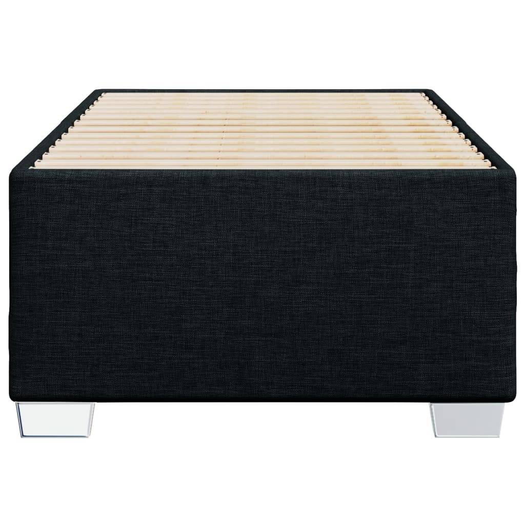 vidaXL Bettgestell ohne Matratze Schwarz 90x190 cm Stoff