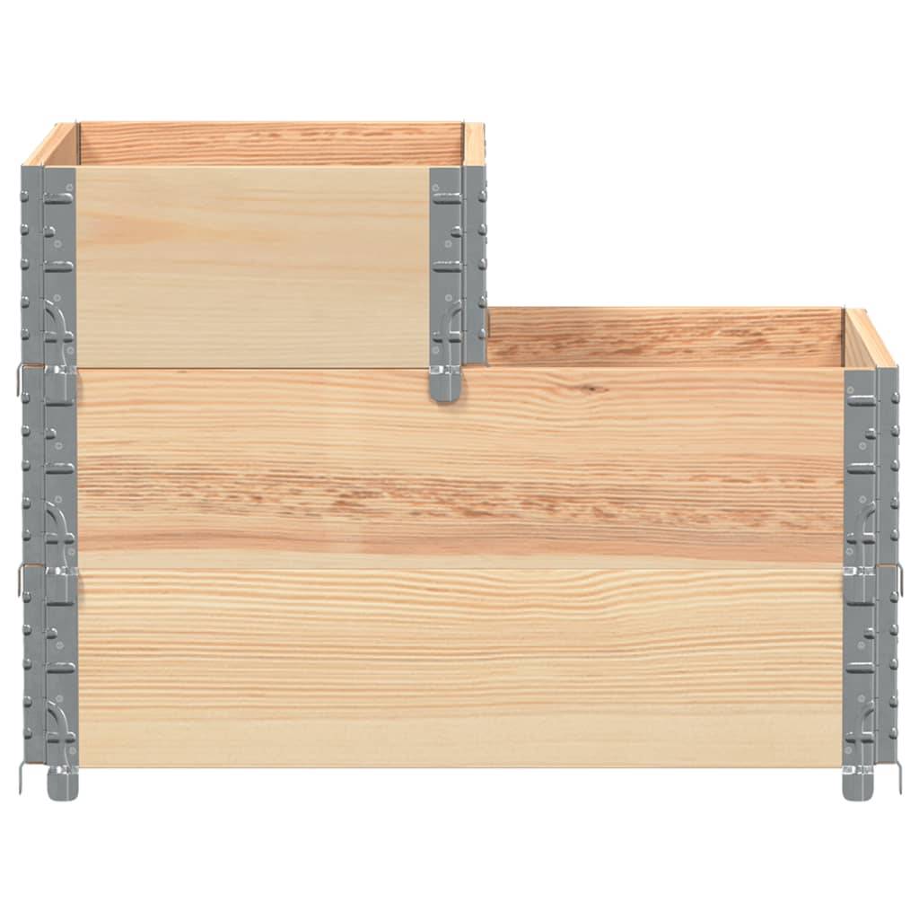 vidaXL 3-stöckiges Hochbeet 120x80 cm Massivholz Kiefer