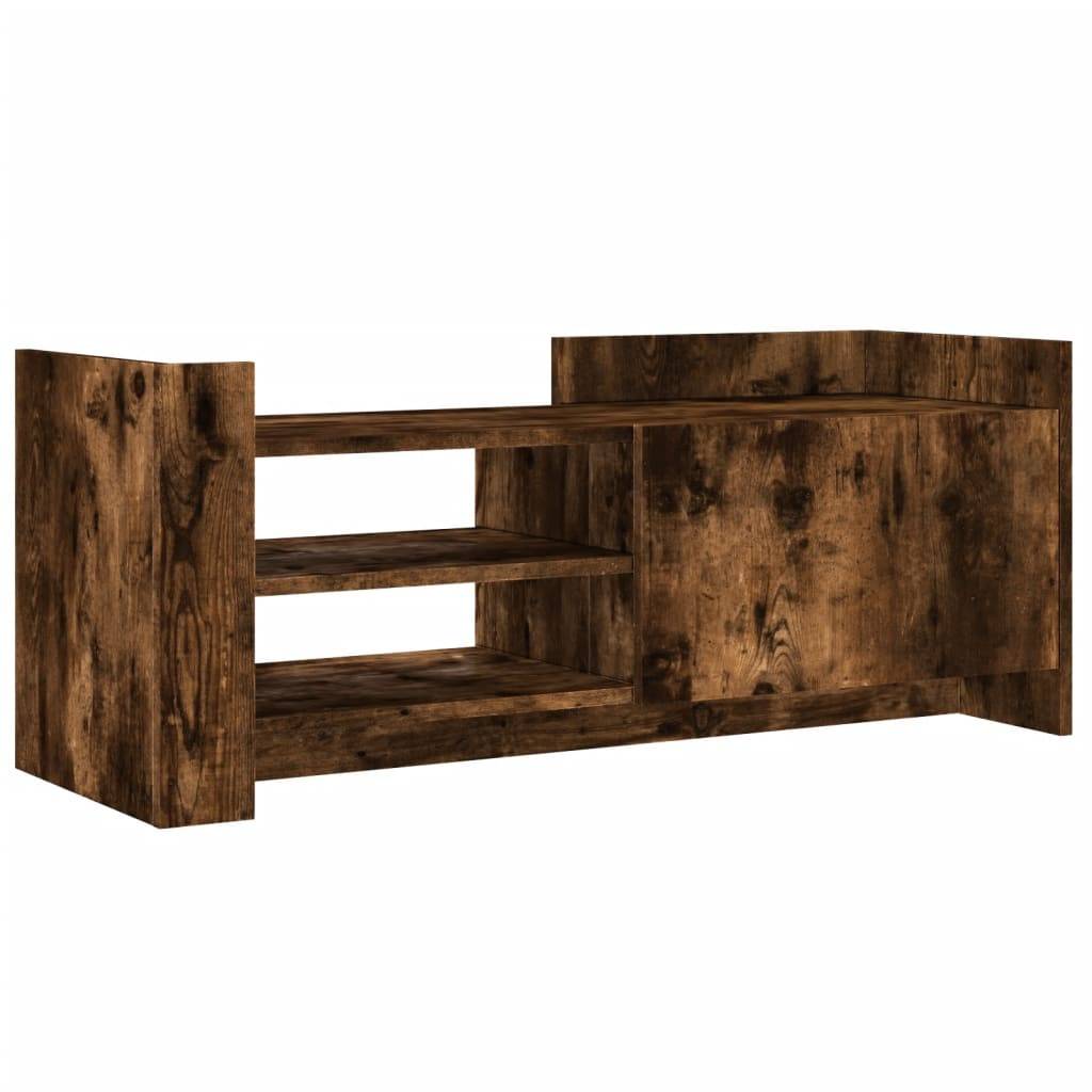 vidaXL TV-Schrank Räuchereiche 100x35x40 cm Holzwerkstoff