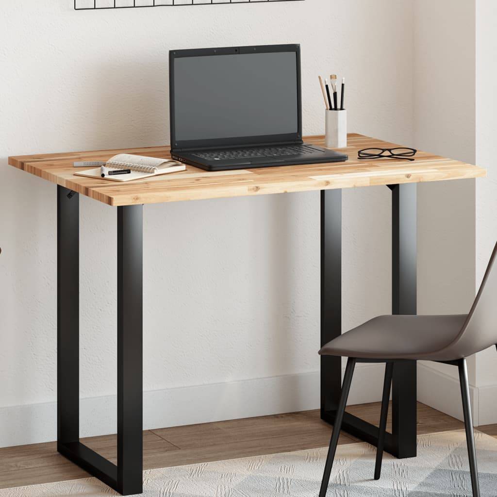 vidaXL Tischplatte Rechteckig 100x70x2 cm Massivholz Akazie