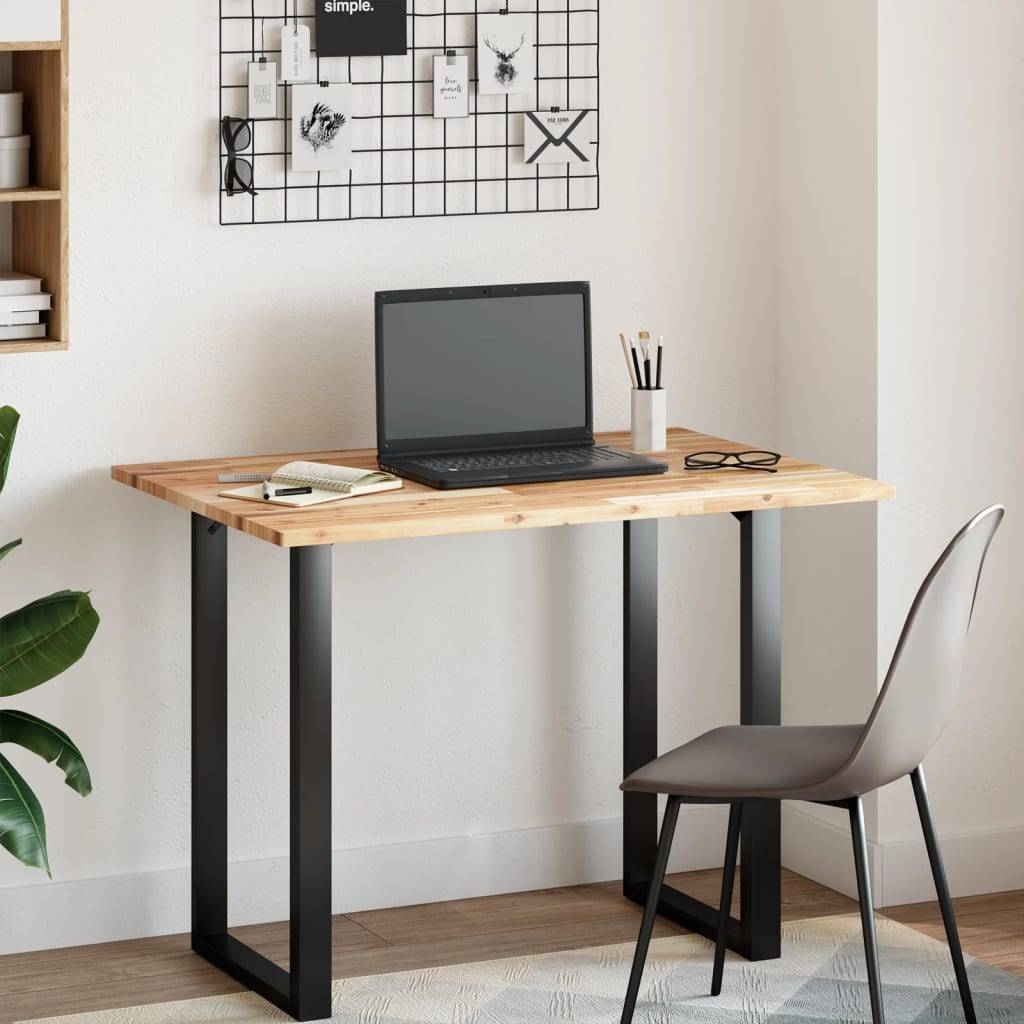 vidaXL Schreibtischplatte Unbehandelt 120x70x2 cm Massivholz Akazie