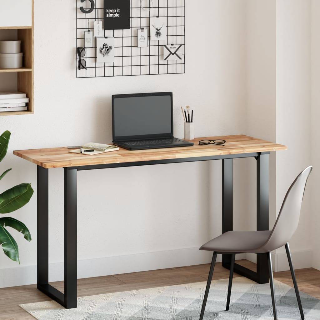vidaXL Schreibtischplatte Unbehandelt 140x50x2 cm Massivholz Akazie