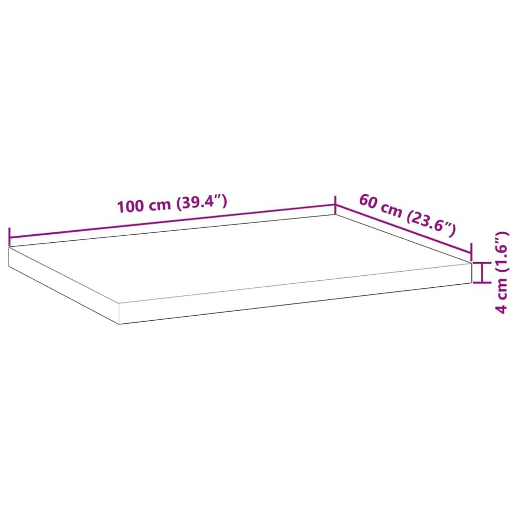 vidaXL Waschtischplatte Ölbeschichtung 100x60x4 cm Massivholz Akazie