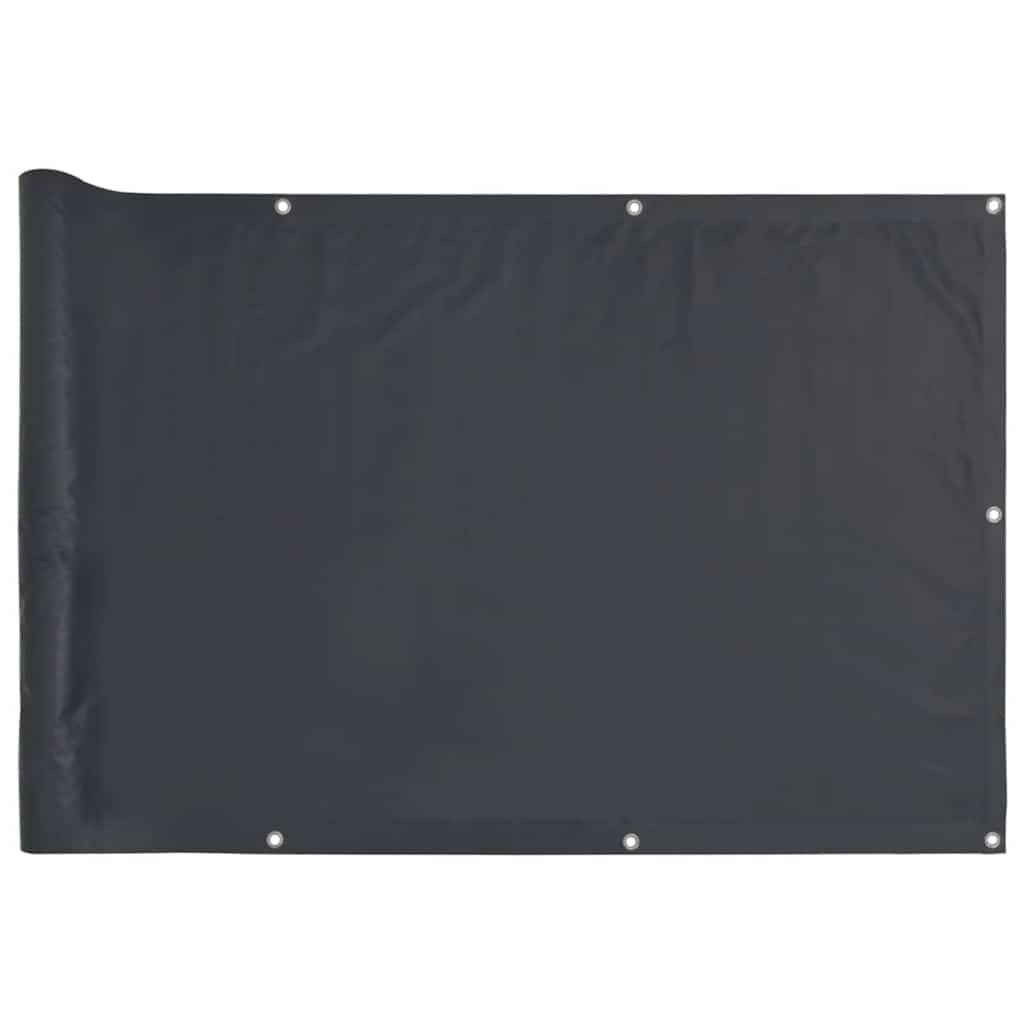vidaXL Balkon-Sichtschutz Anthrazit 500x90 cm PVC
