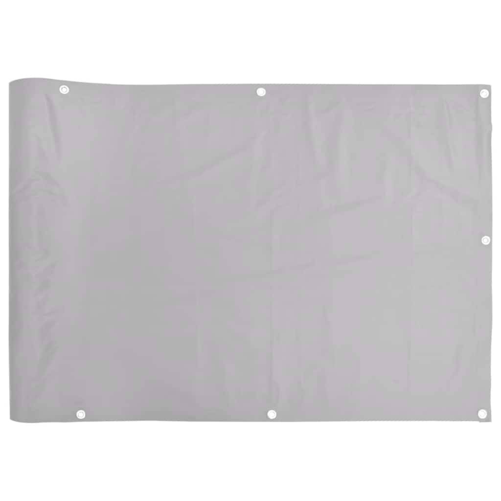vidaXL Balkon-Sichtschutz Grau 600x120 cm PVC