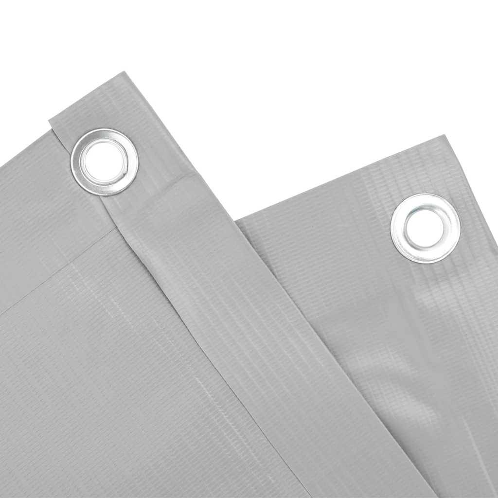 vidaXL Balkon-Sichtschutz Grau 800x120 cm PVC