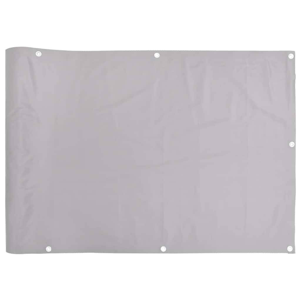 vidaXL Balkon-Sichtschutz Grau 300x75 cm PVC