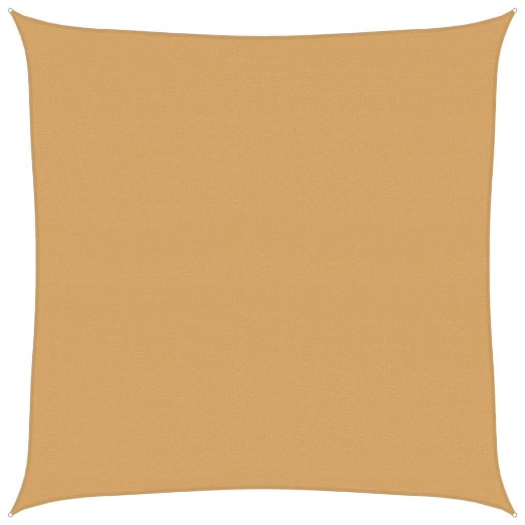 vidaXL Sonnensegel 160 g/m² Quadratisch Sandfarbe 4,5x4,5 m HDPE
