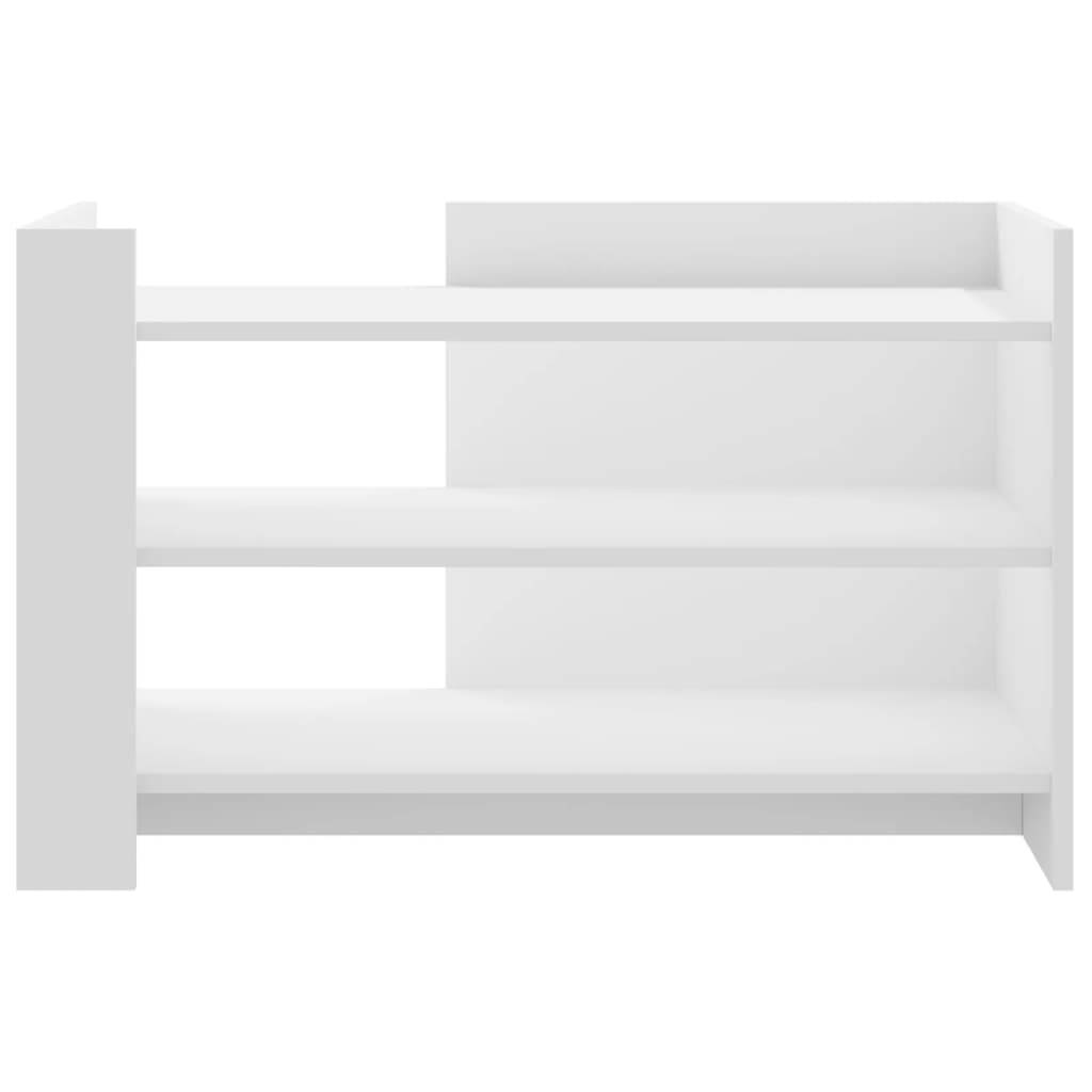 vidaXL Couchtisch Weiß 80x50x50 cm Holzwerkstoff