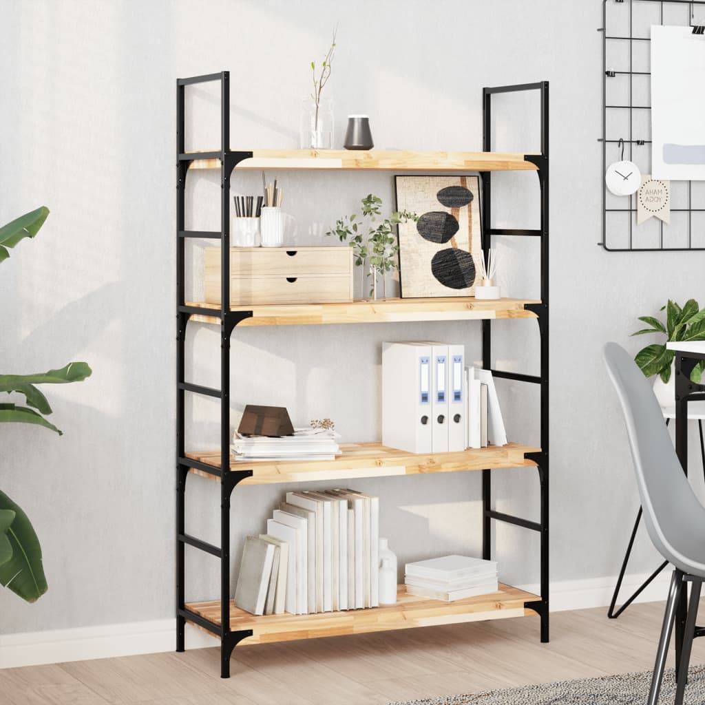 vidaXL Schweberegale 2 Stk. 100x30x4 cm Massivholz Akazie Unbehandelt