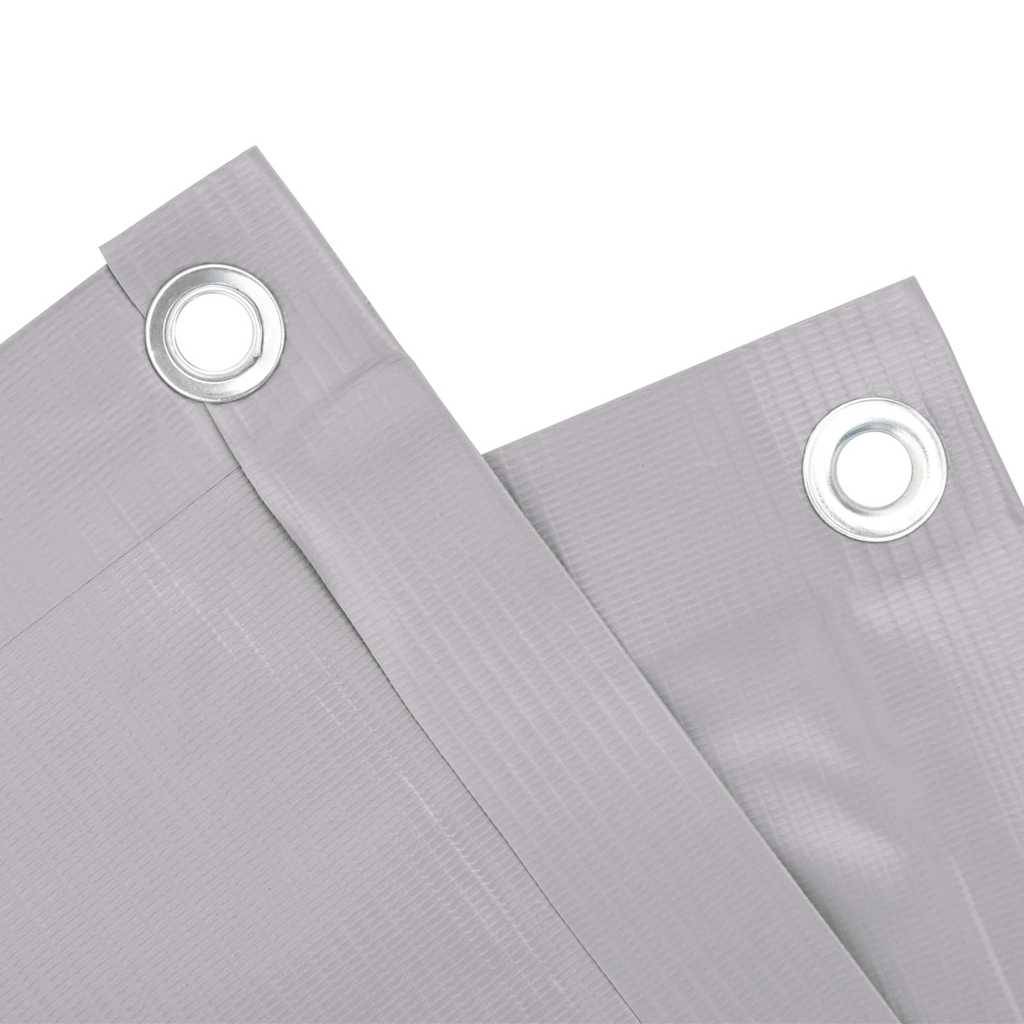 vidaXL Balkon-Sichtschutz Grau 300x75 cm PVC