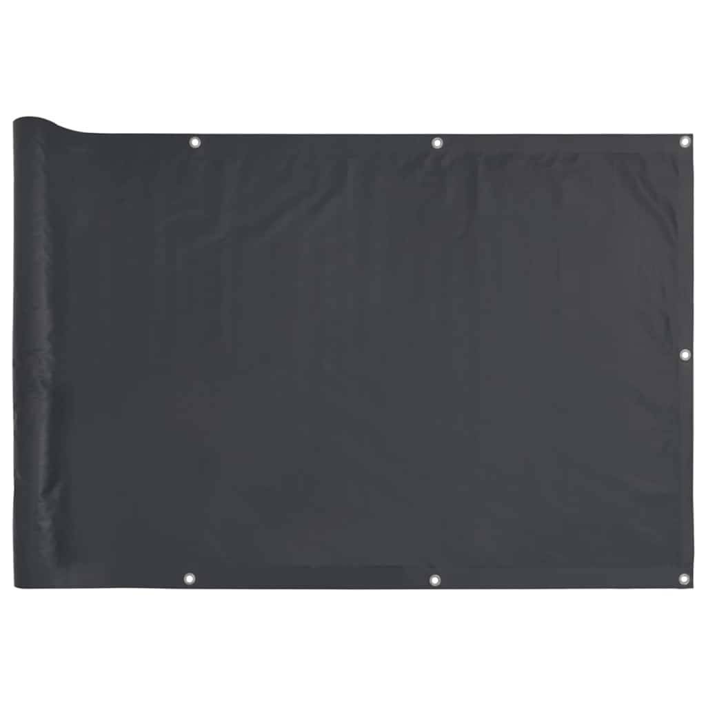 vidaXL Balkon-Sichtschutz Anthrazit 500x75 cm PVC