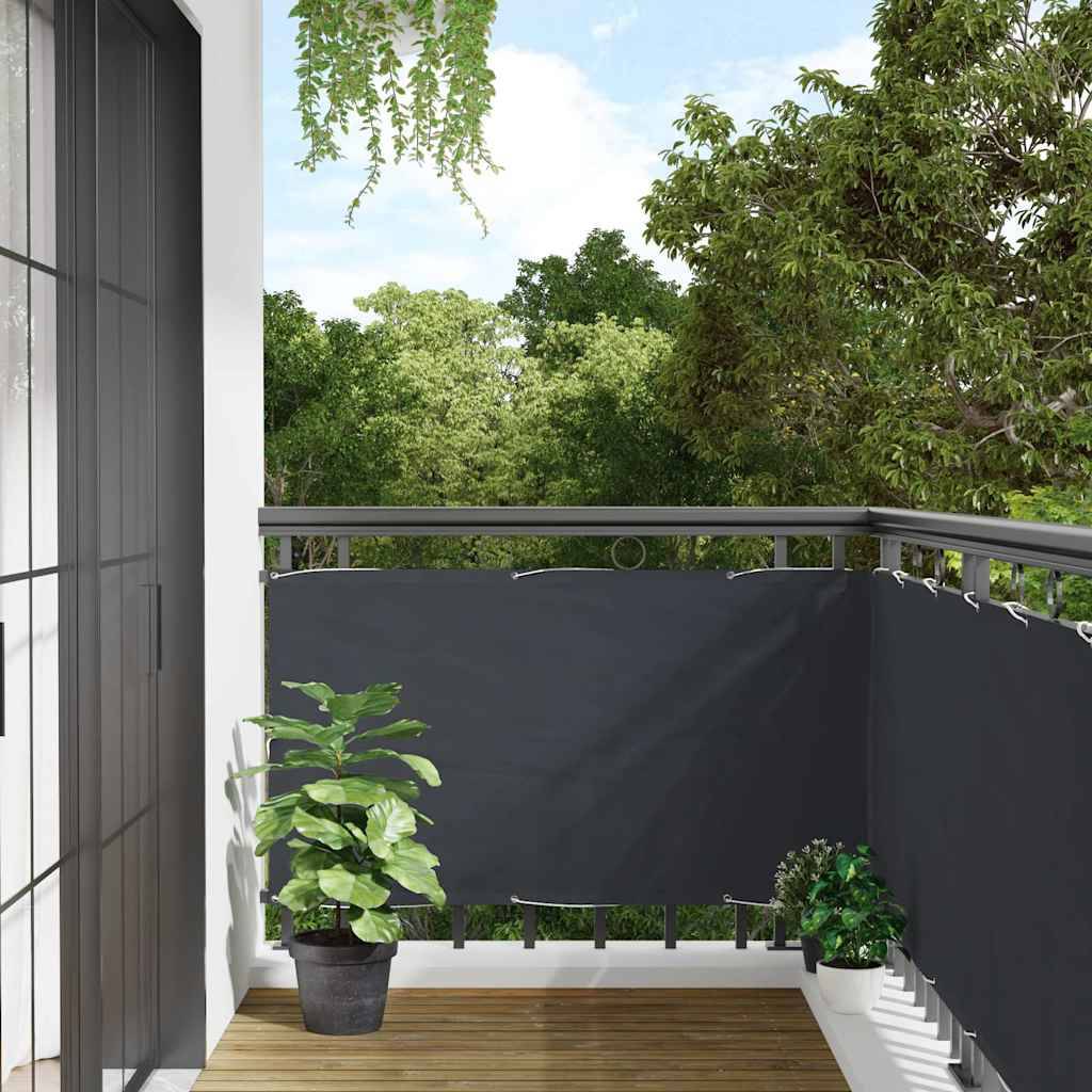 vidaXL Balkon-Sichtschutz Anthrazit 600x120 cm PVC