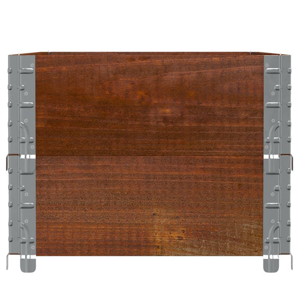 vidaXL Pflanzkasten Braun 100x50 cm Massivholz Kiefer