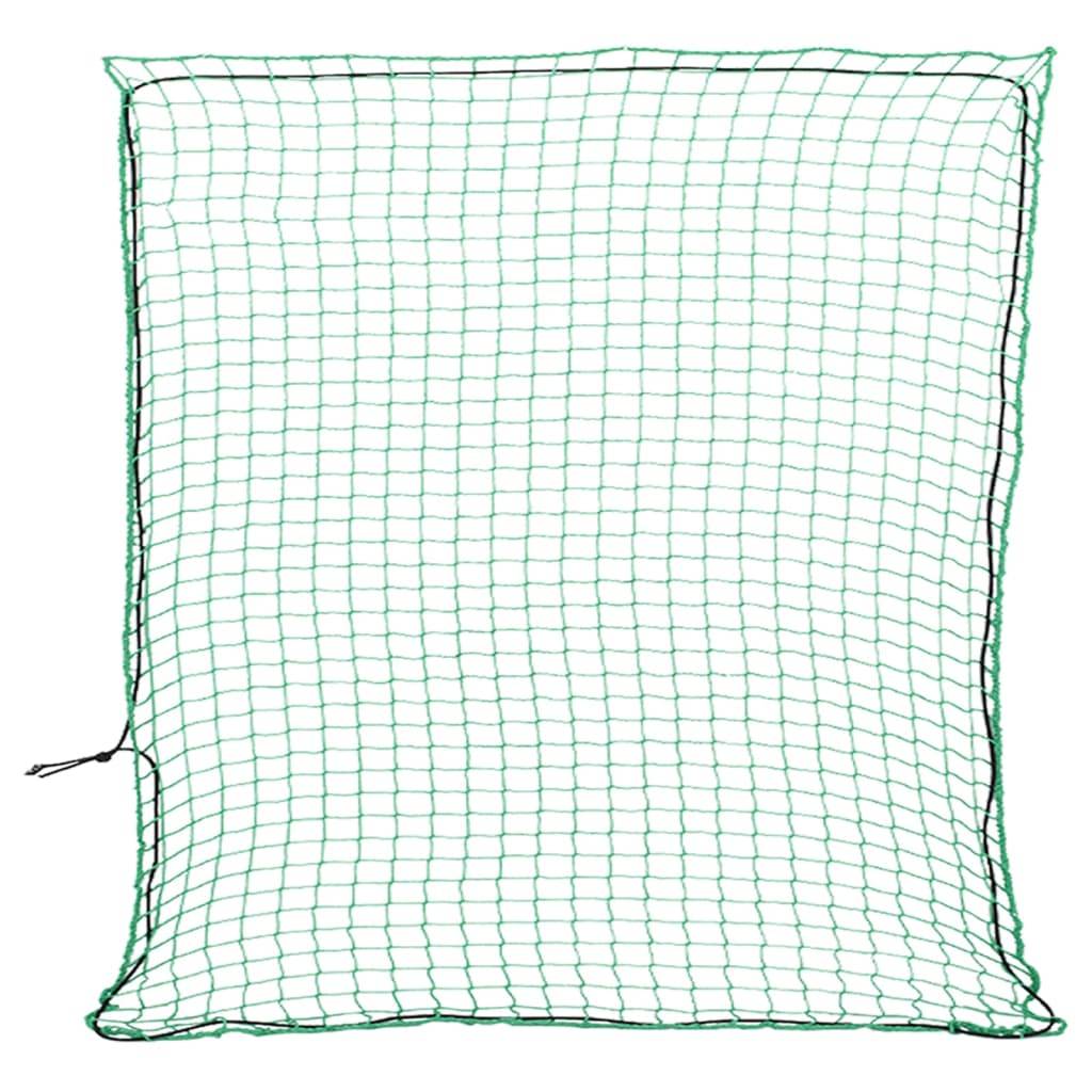 vidaXL Anhängernetz mit Gummiseil Grün 3x3 m PP
