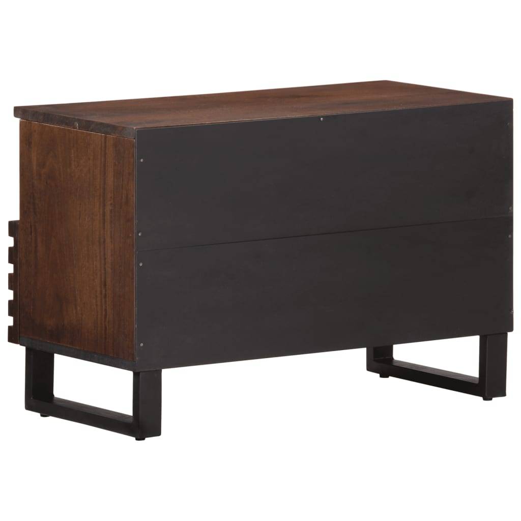 vidaXL TV-Schrank Braun 70x34x46 cm Massivholz Mango