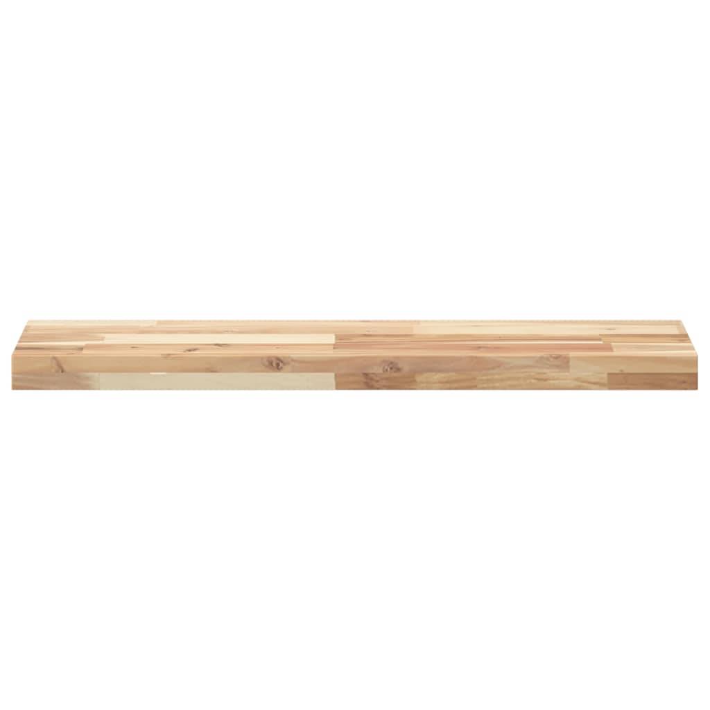 vidaXL Schweberegale 2 Stk. 100x20x4 cm Massivholz Akazie Unbehandelt