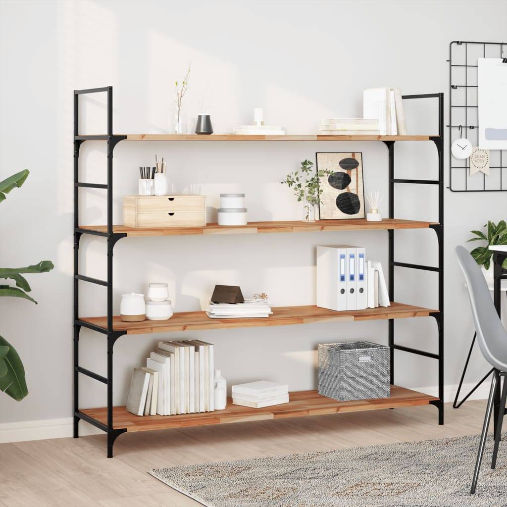 vidaXL Schweberegale 3 Stk. 120x40x2 cm Massivholz Akazie Ölbehandelt