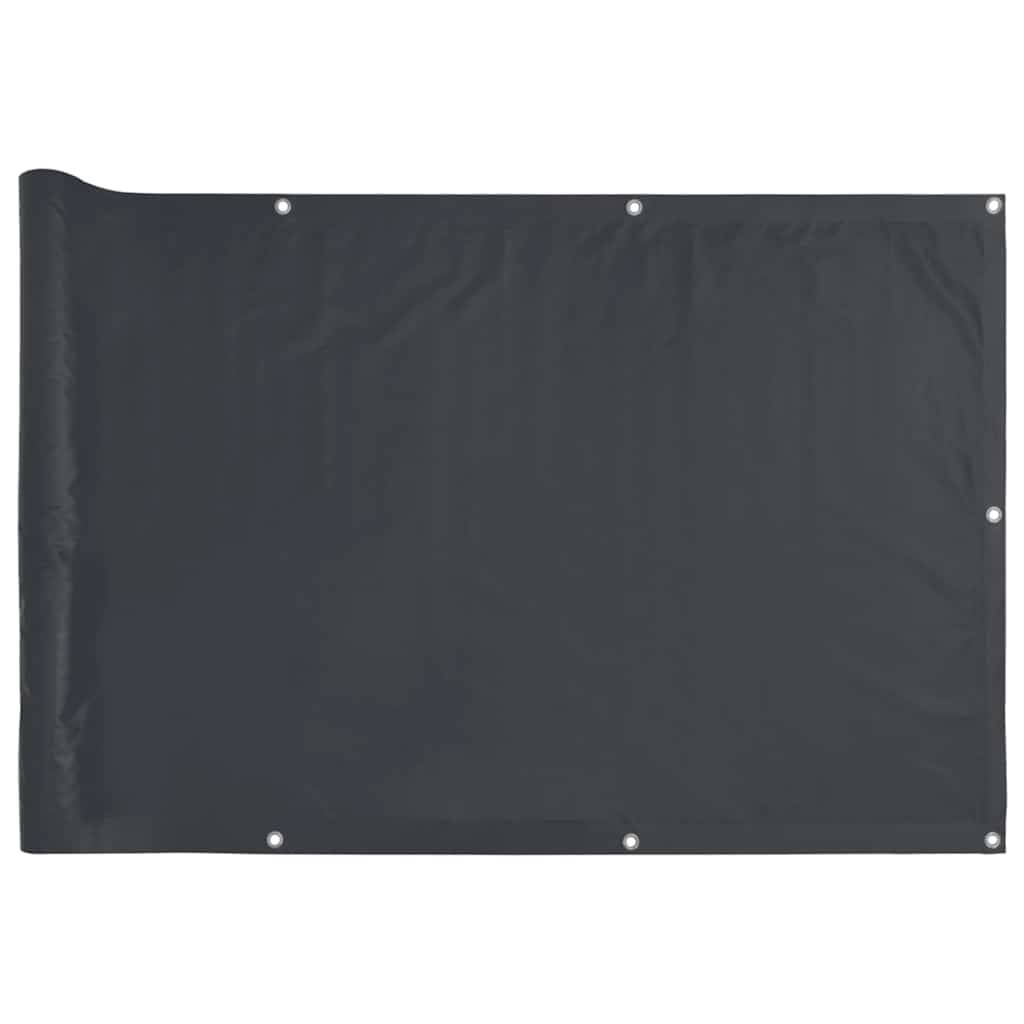 vidaXL Balkon-Sichtschutz Anthrazit 400x120 cm PVC