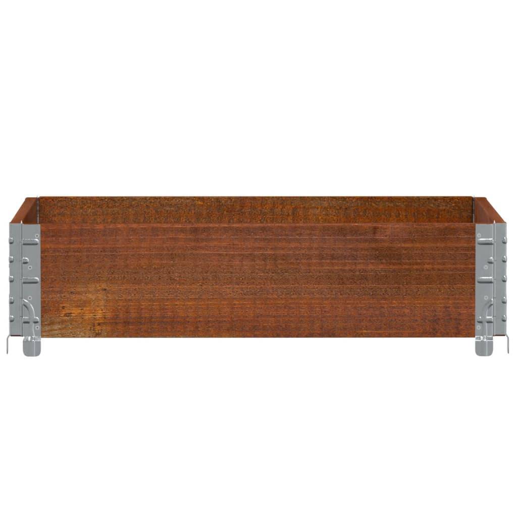 vidaXL Pflanzkasten Braun 80x60 cm Massivholz Kiefer