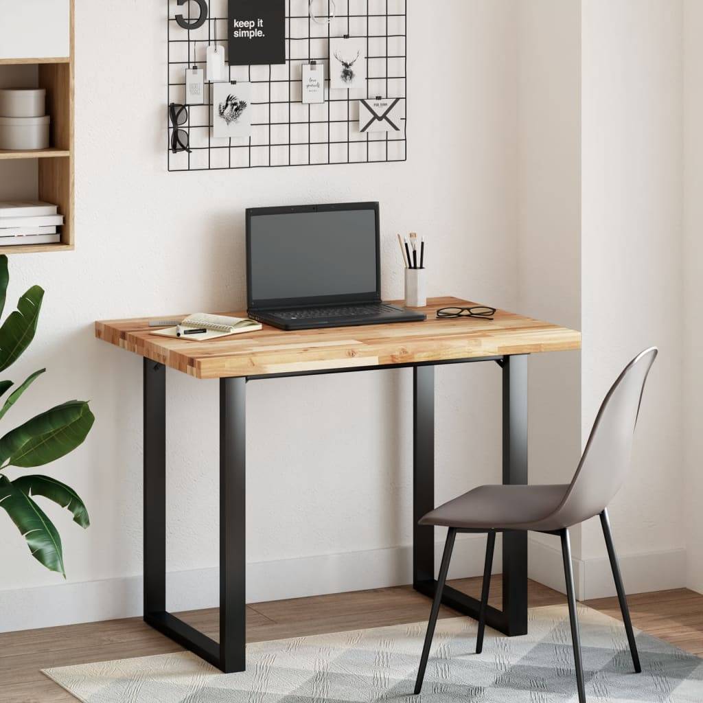 vidaXL Tischplatte Rechteckig 80x70x4 cm Massivholz Akazie