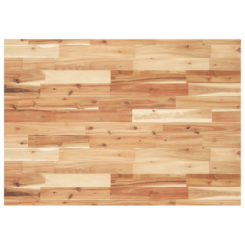 vidaXL Tischplatte Rechteckig 80x70x4 cm Massivholz Akazie