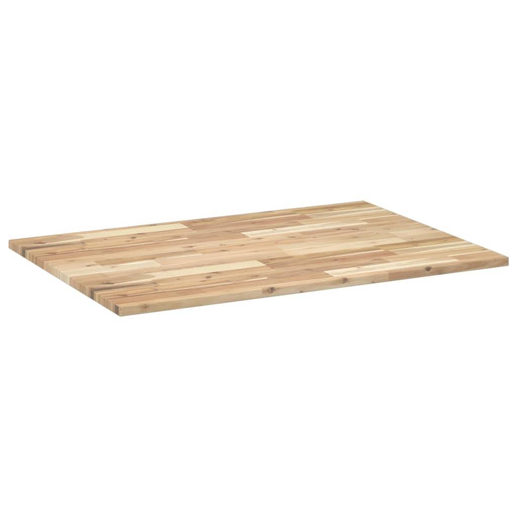 vidaXL Schreibtischplatte Unbehandelt 120x70x2 cm Massivholz Akazie