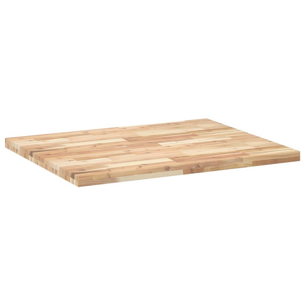 vidaXL Schreibtischplatte Unbehandelt 100x80x4 cm Massivholz Akazie
