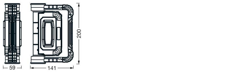 Ledvance Akku-LED-Arbeitsleuchte LED W #4058075834026